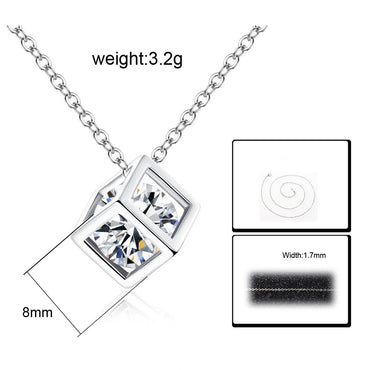 Water Cube Zircon Set - Elegant and Stylish