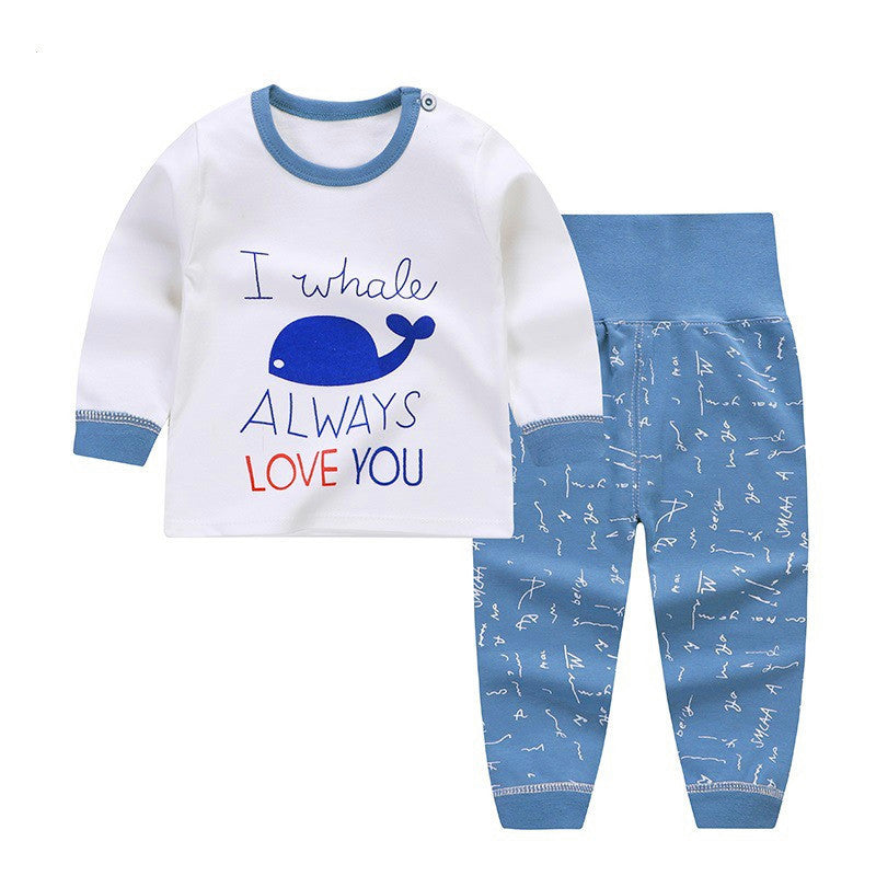 High Waist Belly Protector Baby Underwear Set