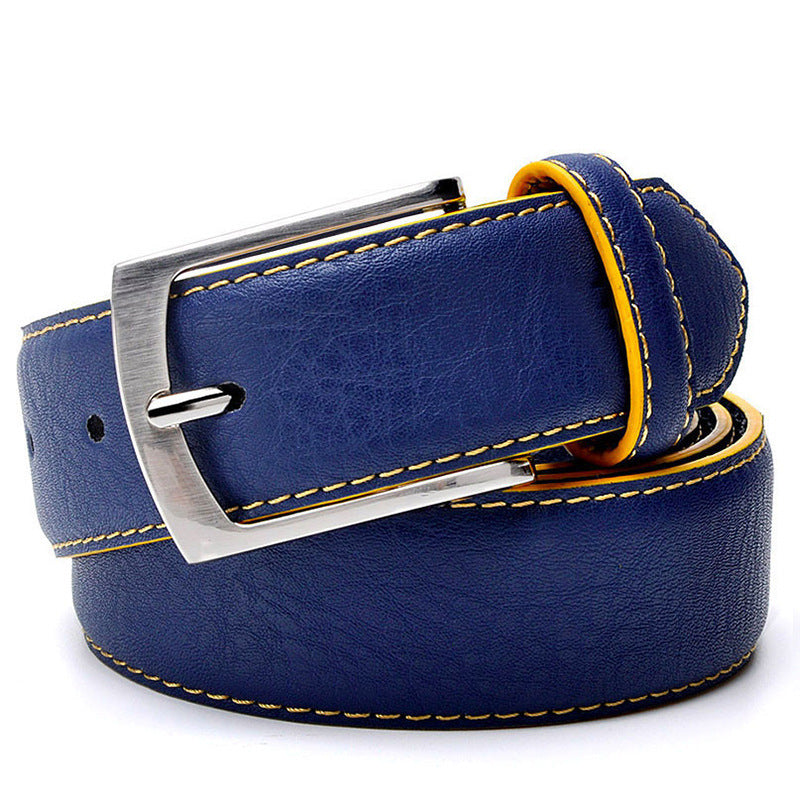 Men's Pin Buckle Leather Leisure Belt - Sophisticated Comfort