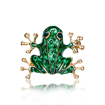 Vintage Frog Brooch - Elegant Accessory