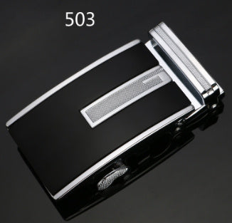 Wide Alloy Belt Buckle - Bold Statement