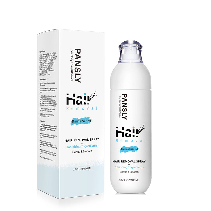 PANSLY Hårborttagning 100 ml skonsam spray kroppsvårdskräm för armar och ben