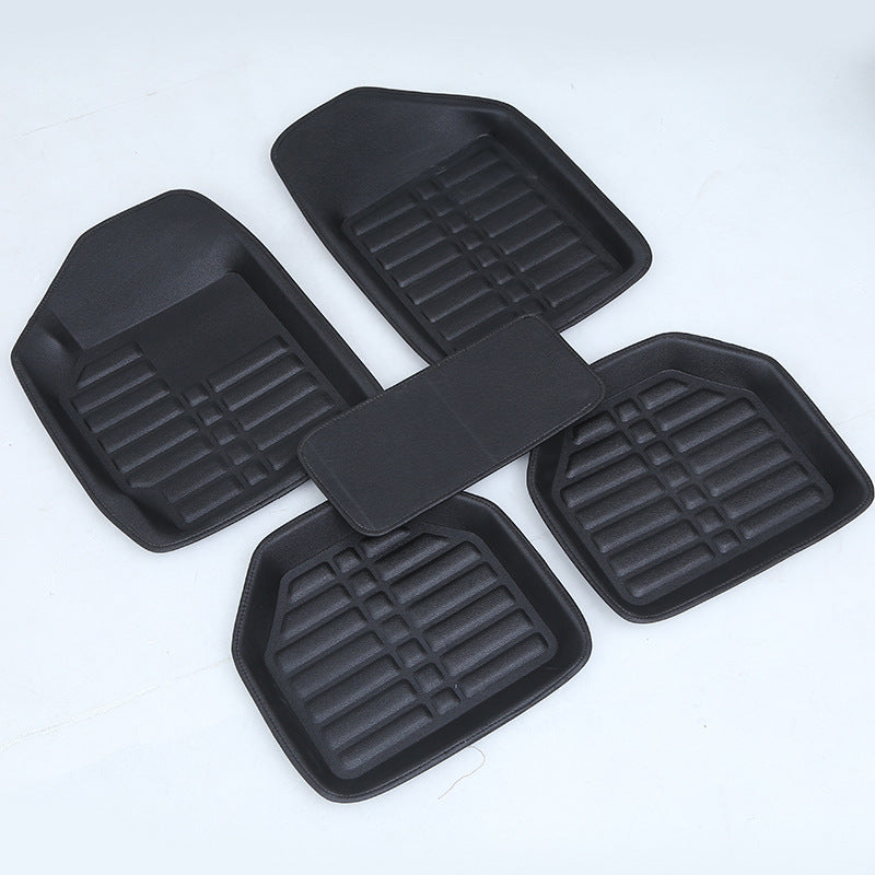 Premium Leather Car Floor Mats - Universal Fit - Waterproof Protection - Multiple Colors Available