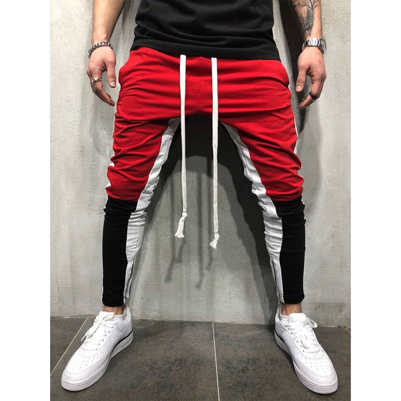 Lösa byxor skinny streetwear party jeans jeans herrbyxor