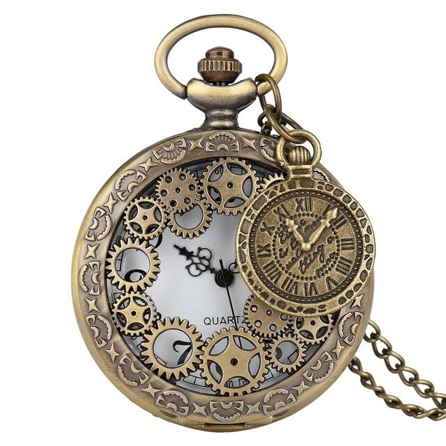 Large Pocket Watch With Roman Dial Accessories Fine Chain - Classic Elegant Sophisticated Luxurious Durable Vintage Must-Have