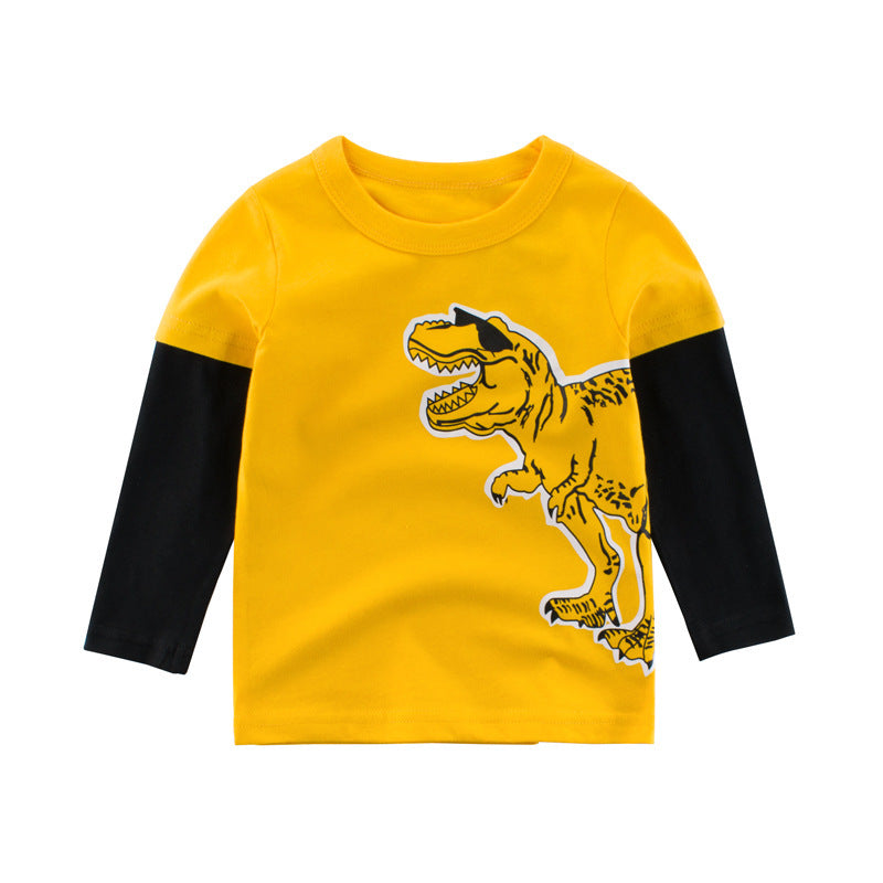 Två falska långärmade t-shirts för barn