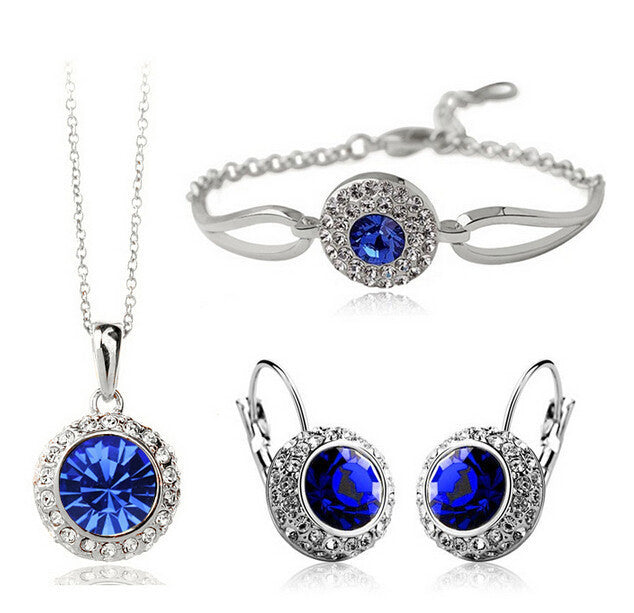 Elegant Jewelry Set - Golden Fruit Green