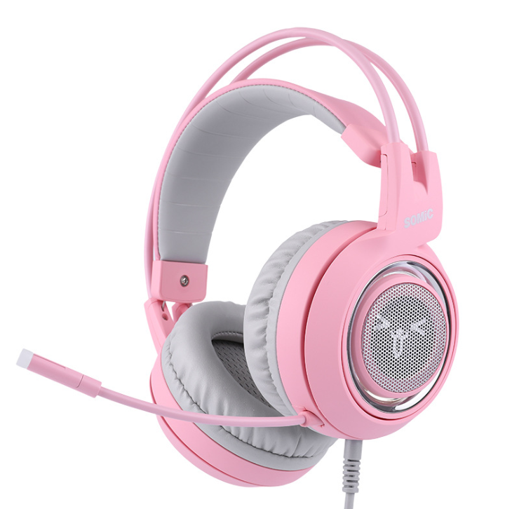 G951 Gaming Headset USB 7.1 Virtual Surround Sound Headset LED Cat Ear-hörlurar