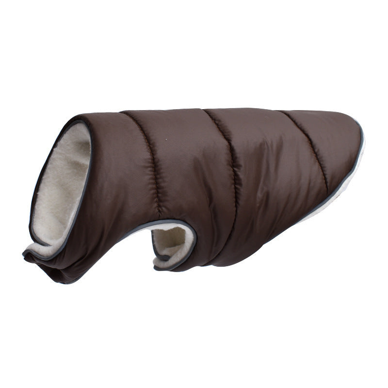 Pet Jacka Varma Vinter Hundkläder Reflekterande Valp Kläder Väst Bekväm Fleece Pet Hundar Kappa För Små Medel Stora Hundar