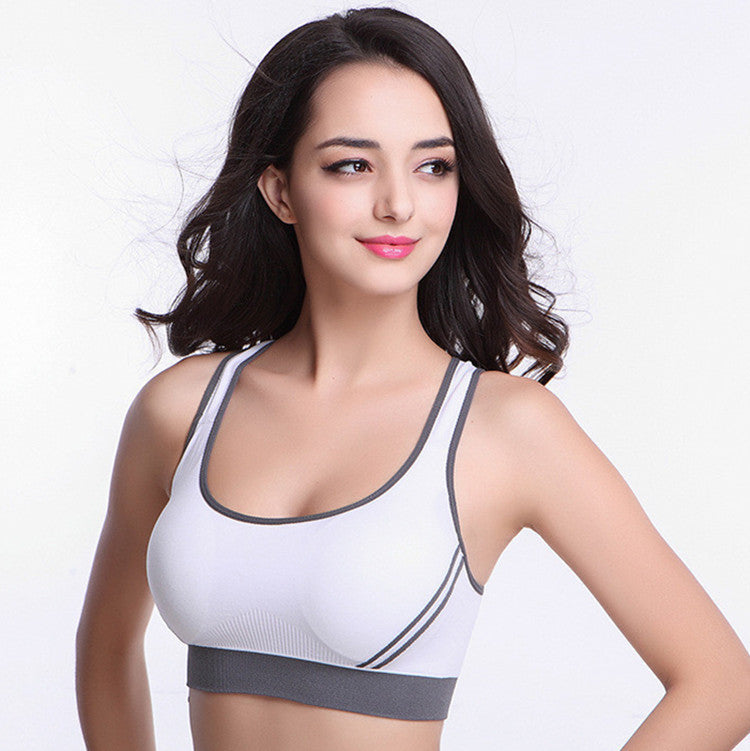 Femmes athlétique gilet rembourré débardeur gymnastique Fitness sport soutien-gorge Stretch coton sans couture respirant Yoga soutiens-gorge sous-vêtements