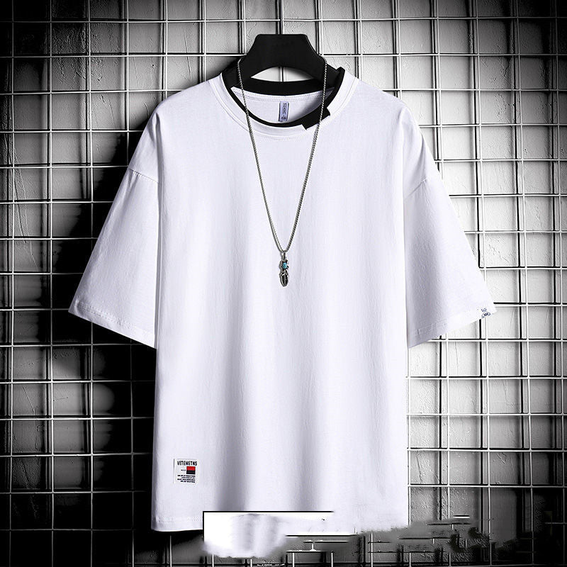 T-shirt ample style Hong Kong pour hommes