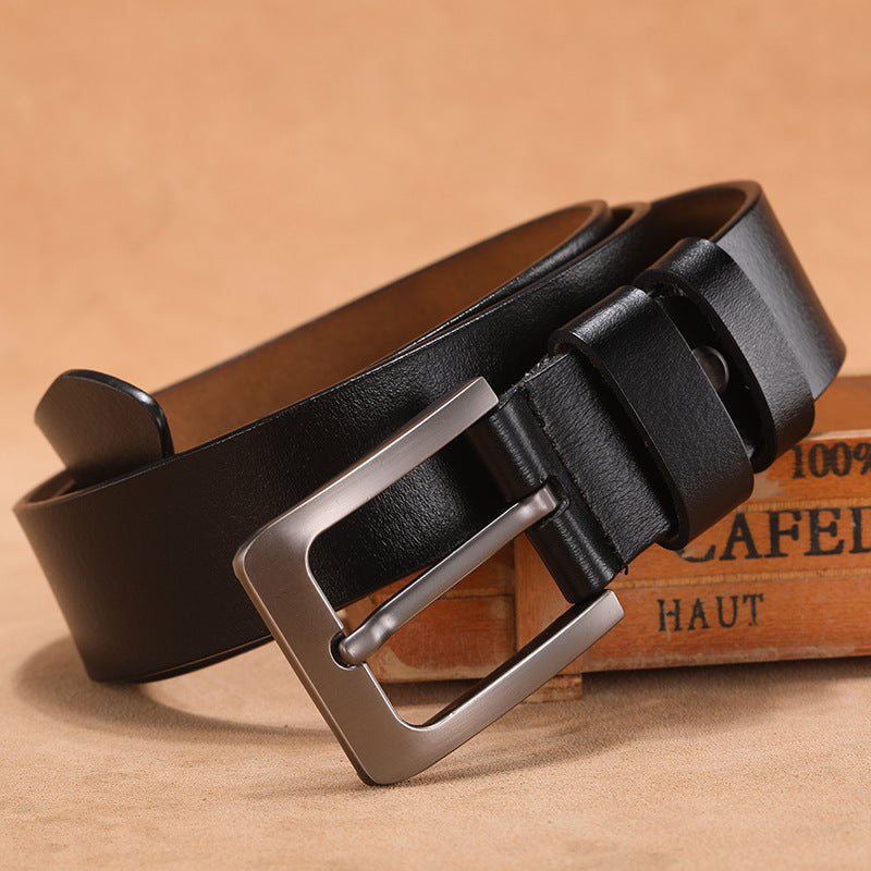 Men's Casual Wild Two-Layer Leather Belt - Adventurous Freedom
