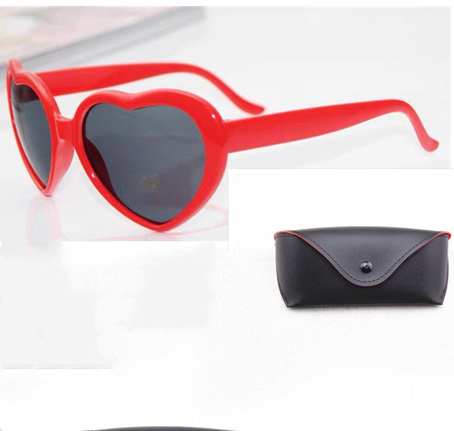 Heart-Shaped Light Love Special Effects Glasses Love Glasses Fashion Sunglasses