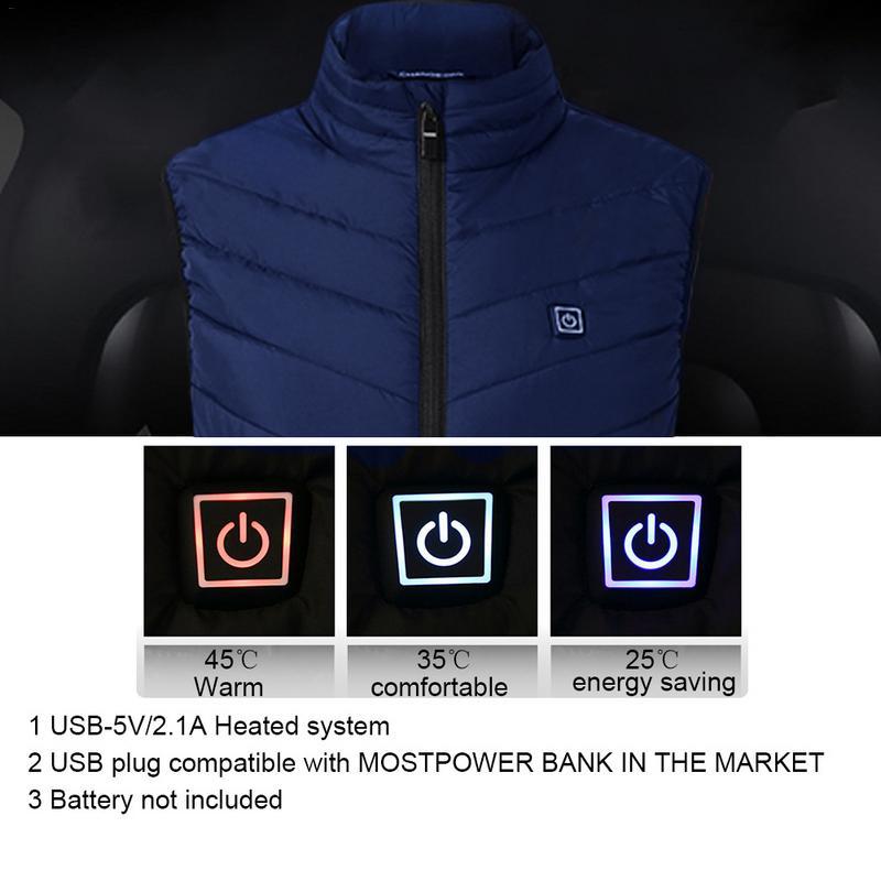 Gilet chauffant en coton