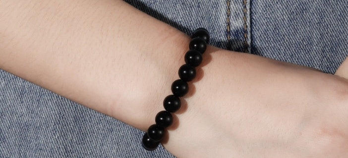 Svart Onyxarmband