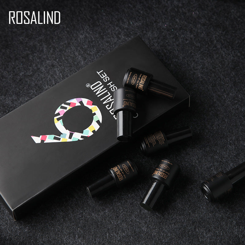 Professional Fine Nail Polish Collection - 6 Bottles Set | High-Quality Multi-Color Variety