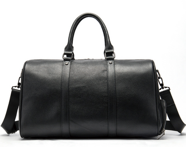 Premium Leather Travel Duffel - Luxury Bag with Independent Shoe Compartment