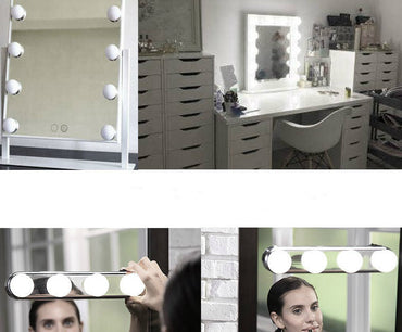 Four Bulb Mirror Spotlight Suction Cup Makeup Lamp LED Lamp Fill Light