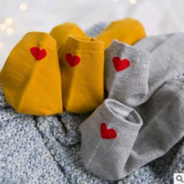 Damstrumpor höst och vinter bomull dam strumpor bomullsstrumpor love heart strumpor damstrumpor