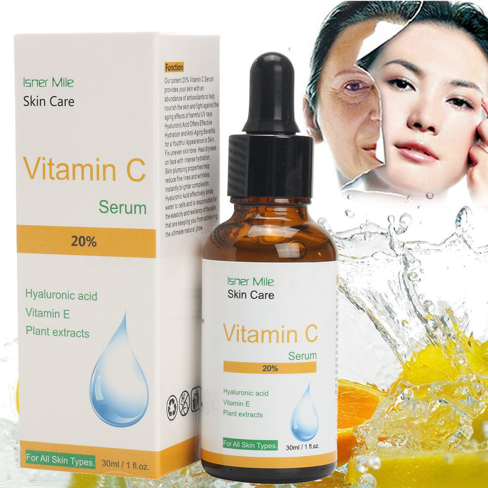 C-vitamin outspädda hudvårdsprodukter