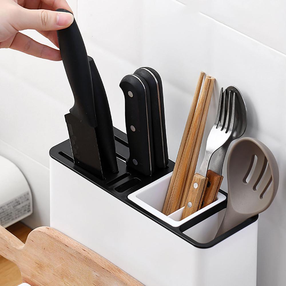 Desktop Storage Holder Kitchen Knife Plastic Storage Rack for Kitchen Cabinet