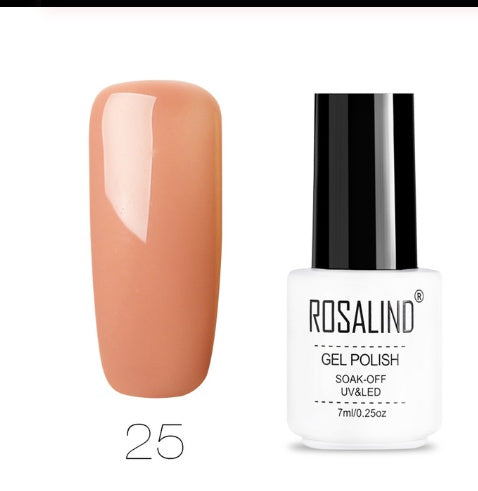 ROSALIND Pure Colors Gel Polish Collection - 7ML | 58 Colors + Base/Top UV/LED