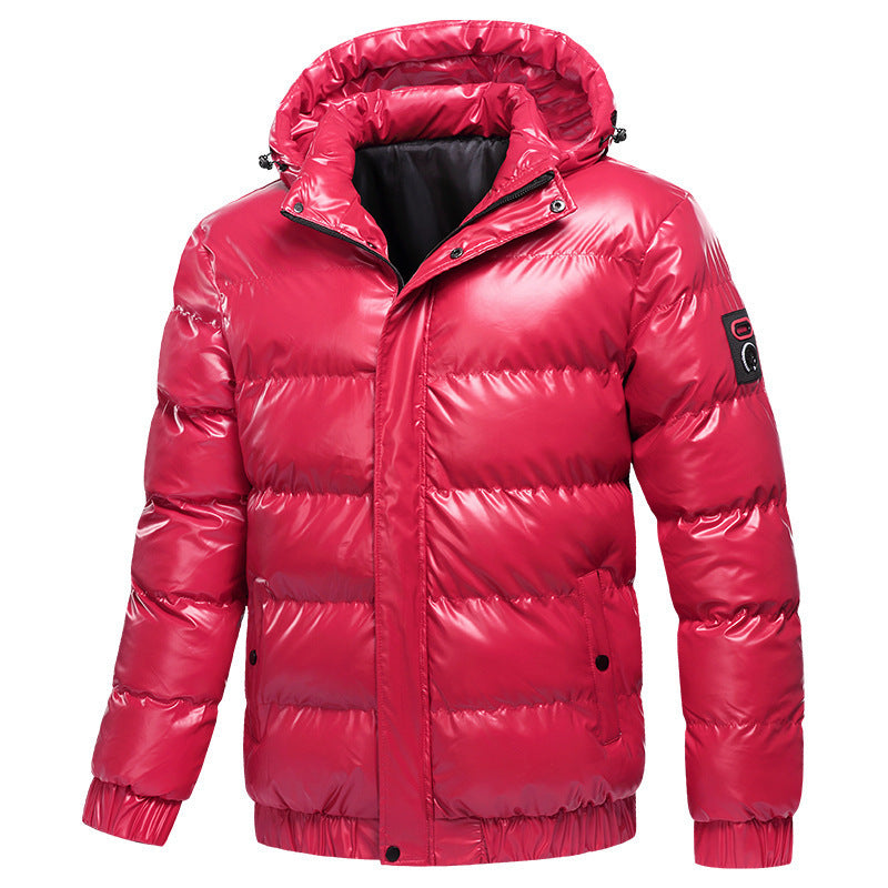 Manteau de moto à la mode pour hommes, vêtements d'hiver chauds