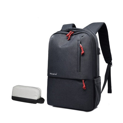 Gränsöverskridande Picano anpassad datorväska ryggsäck fritid studentpaket män och kvinnor multifunktionell USB-laddningsryggsäck