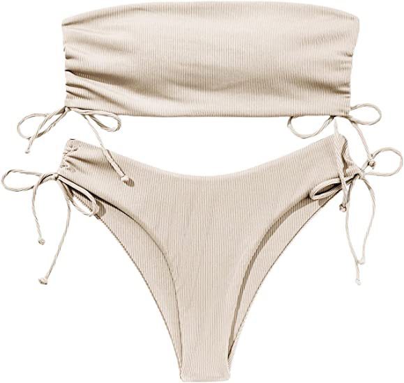 Sommar tubbikini med dragskodesign enfärgad sexig baddräkt för strandfest damkläder