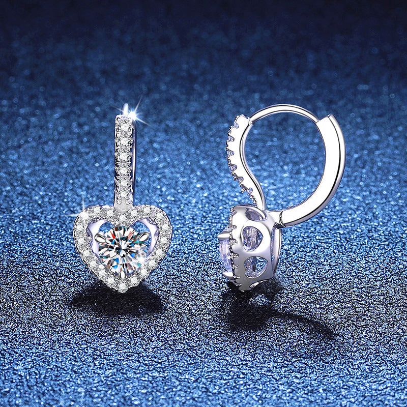 Luxury S925 Sterling Silver Moissanite Earrings