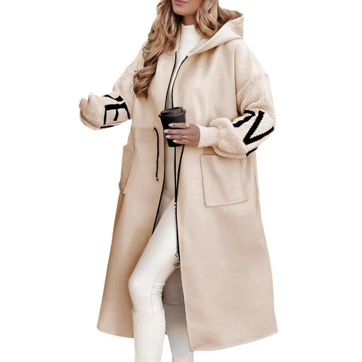 Hot Style Ladies Long-Sleeve Zipper Pocket Quilted Jacket
