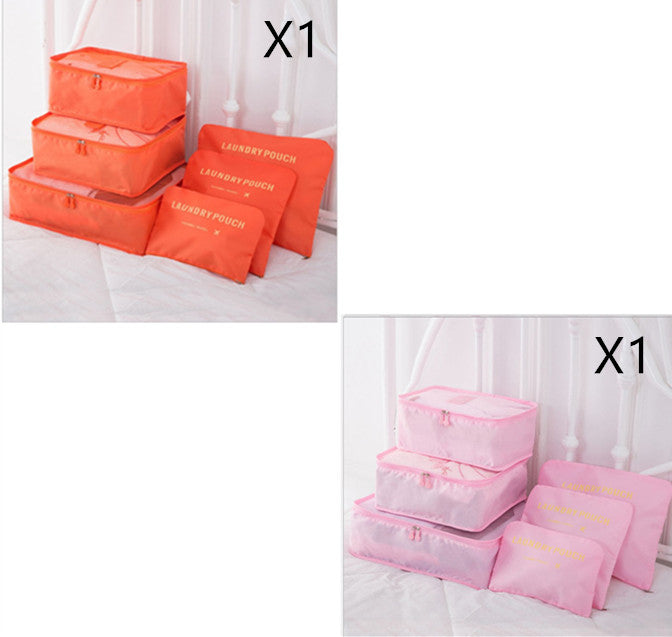 6 ST Reseförvaringsväska Set för Clothes Tidy Organizer