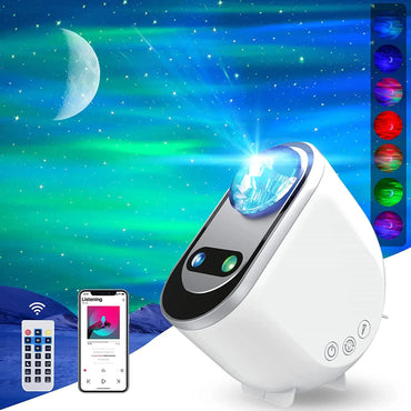 Aurora Borealis Starlight Projektorer LED Galaxy Star Atmosphere Galaxy Night Light Hem Sovrum Himmel Månlampa Rum Dekor Present