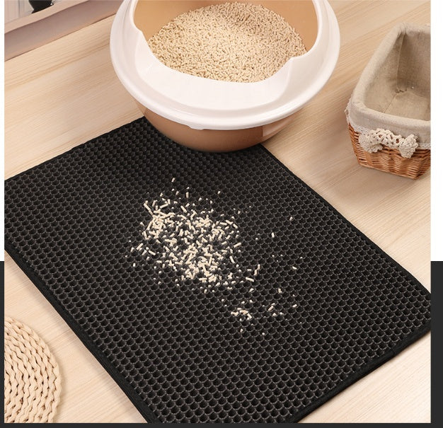 Pet Cat Litter Mat - EVA Double Layer Cat Litter Mat