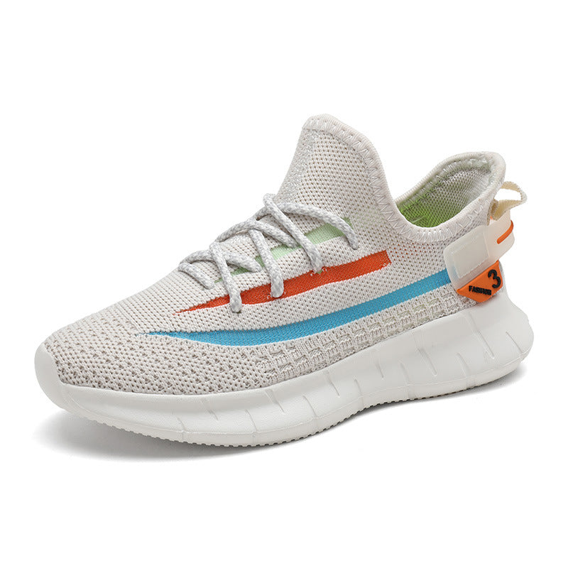 Chaussures volantes tissées à double filet pour enfants
