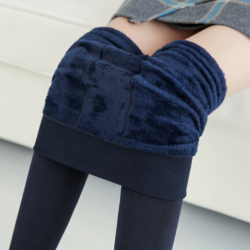Leggings en fourrure chaude à la mode
