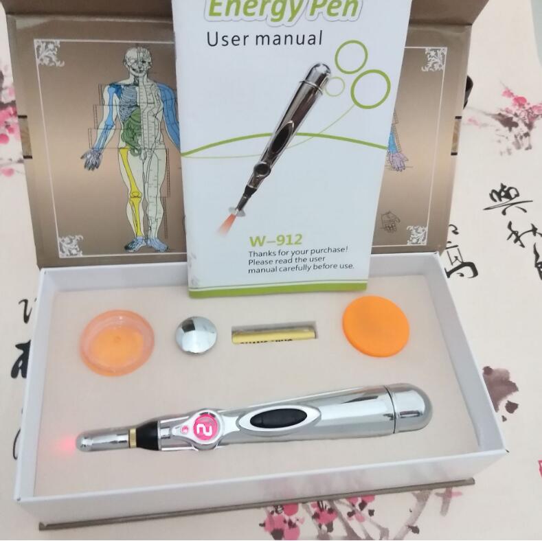 Laserakupunktur och Moxibustion Pen Massage Stång