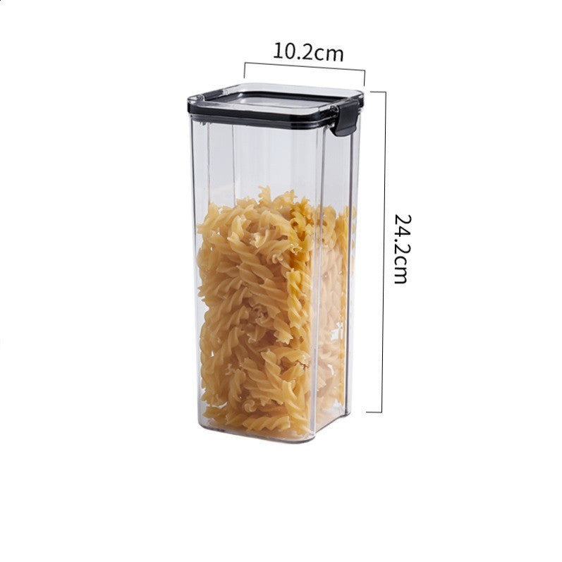 Boîte à grains transparente avec couvercle