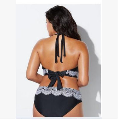Mönstrad delad bikini