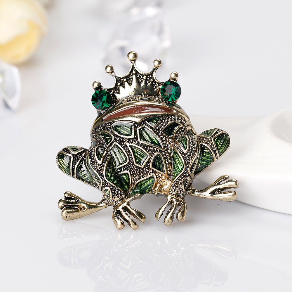 Frog Prince Diamond Brooch Brooch
