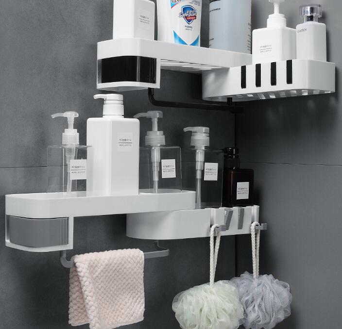 Etagère d'angle salle de bain coin salle de bain