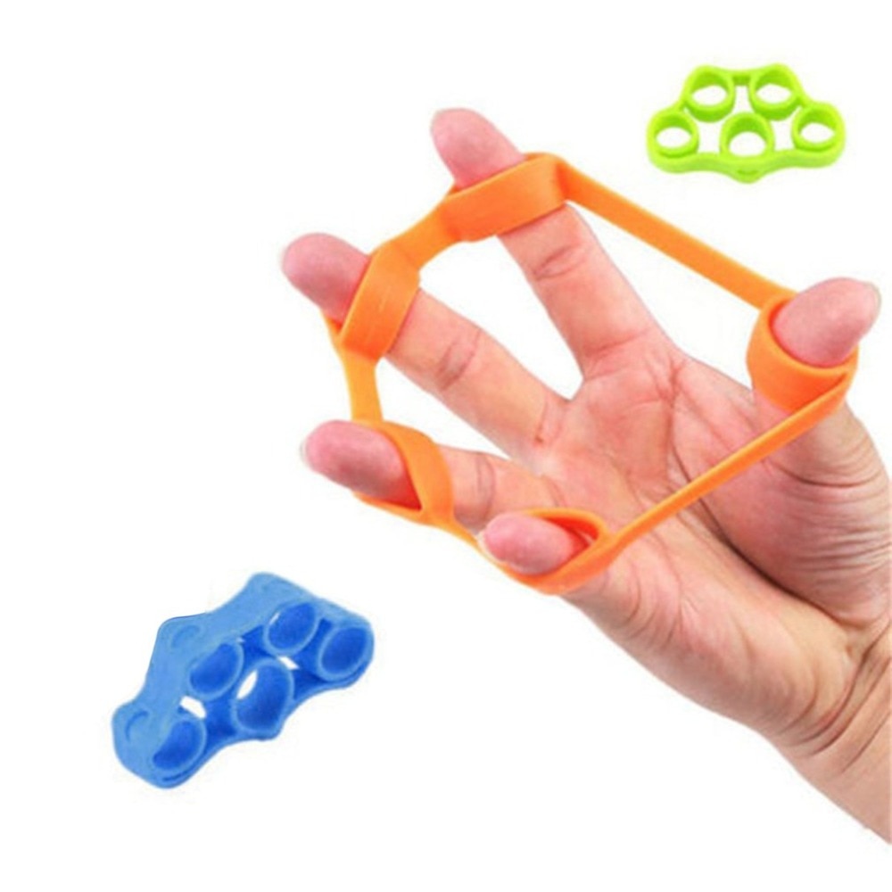 Professional Silicone Finger Trainer - Hand Gripper Resistance Bands (3 Colors, Ergonomic Design)