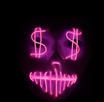 LED-partymask för amerikanska dollar