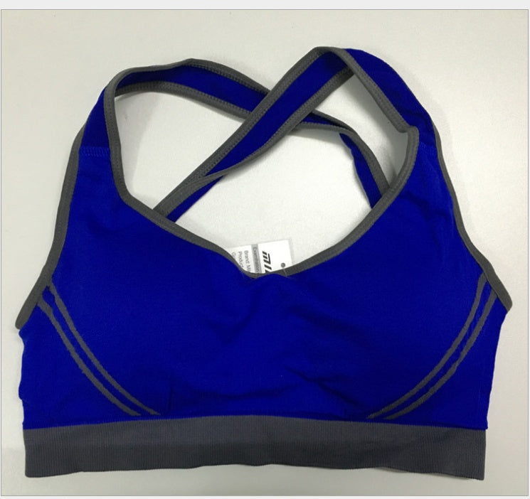 Femmes athlétique gilet rembourré débardeur gymnastique Fitness sport soutien-gorge Stretch coton sans couture respirant Yoga soutiens-gorge sous-vêtements