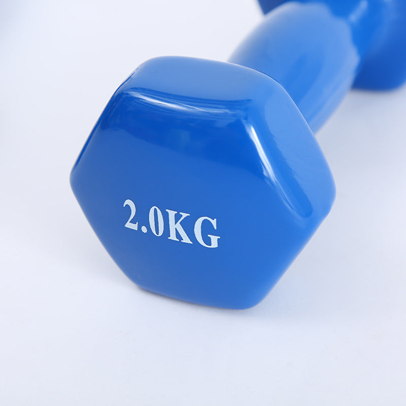 Färg fitness hantlar
