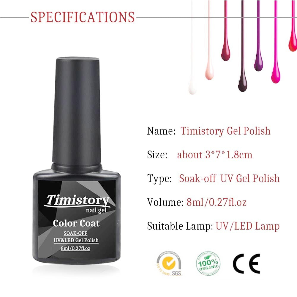 Santilady 80W Nail Phototherapy Set - Complete Gel Polish Kit | 20/10/6 Colors Base Top Coat