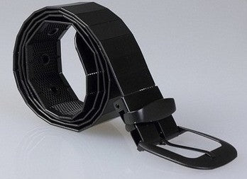 Gold Silver Black Shiny Belts - Glamorous Metallic