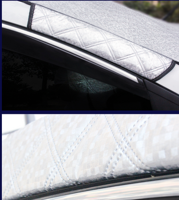 Premium Aluminized Film Car Windshield Snow Cover - Winter Frost Guard - Anti-Theft External Model - Sun Block