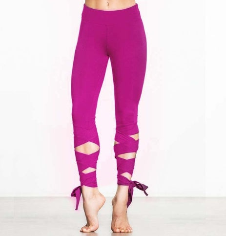 Women's High-Waist Yoga Leggings - Dance Ballet Fitness
