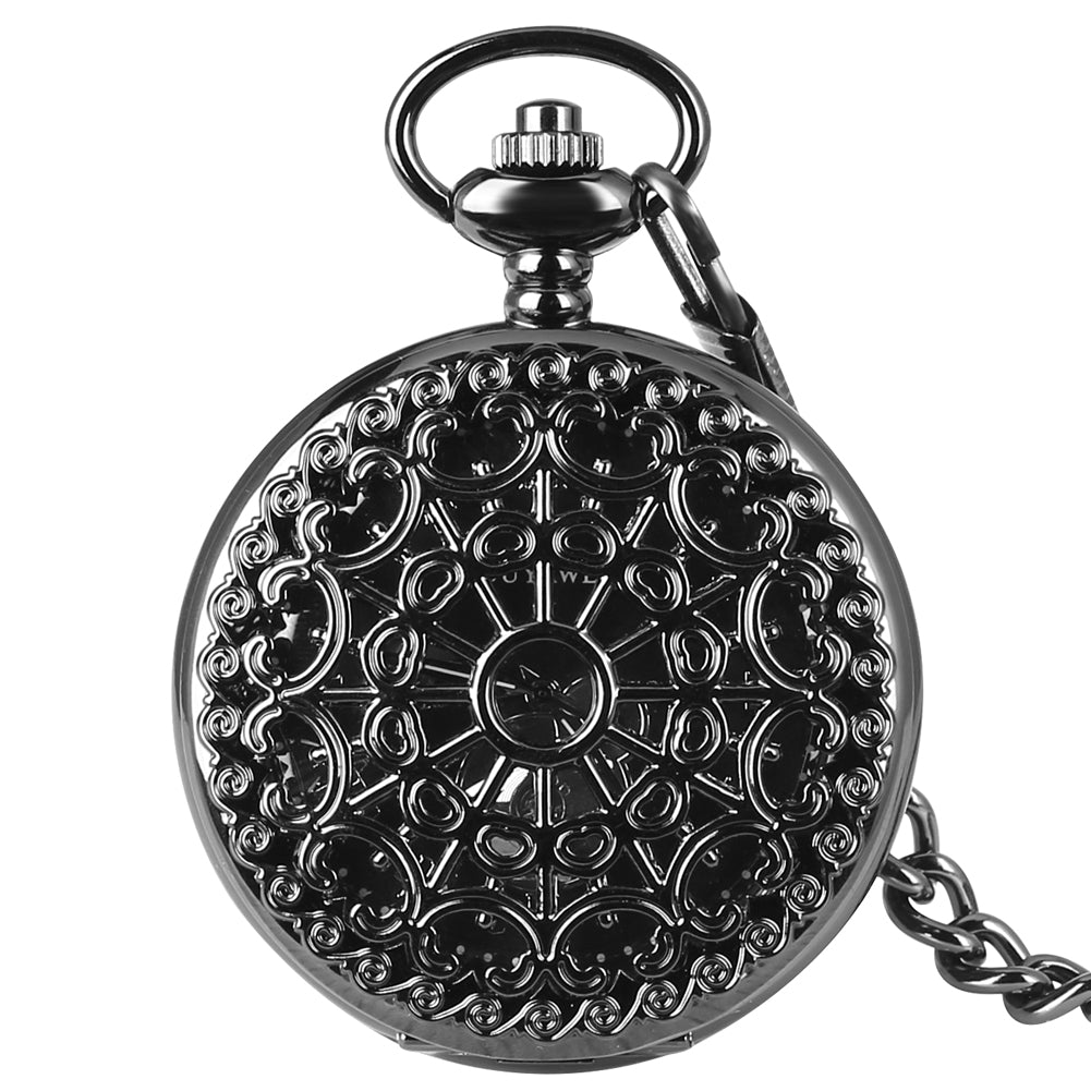 Roman Literal Mechanical Pocket Watch - Classic Modern Sophisticated Precise Elegant Timeless Durable